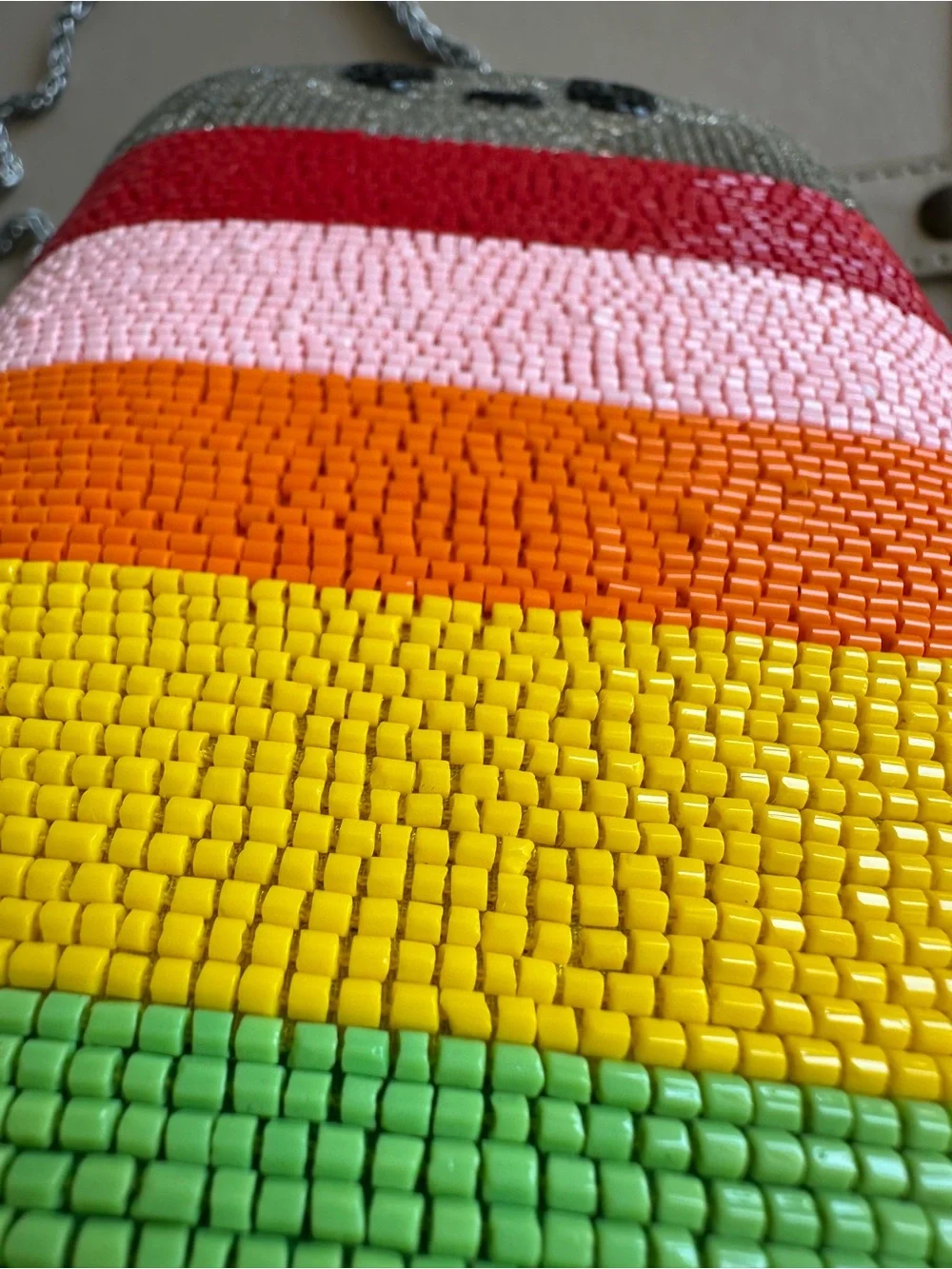 Alice + Olivia x FriendsWithYou Rainbow Beaded Cloud Clutch Bag Rare